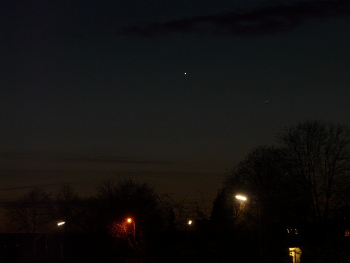 Venus und Merkur am 01.04.2010