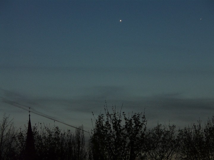 Venus und Merkur am 06.04.2010