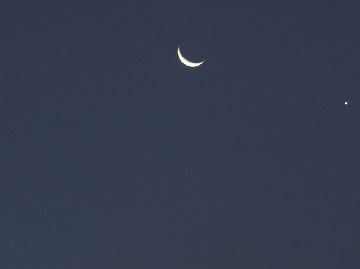 Mond, Regulus, Saturn und Venus am 07.10.2007
