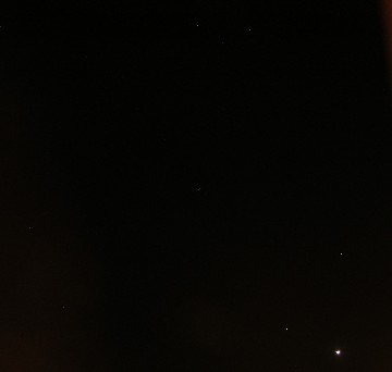 Saturn, Venus und das Sternbild L�we am 14.10.2007