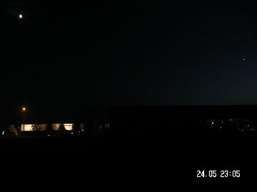 Mond, Regulus, Saturn und Venus am 24.05.2007