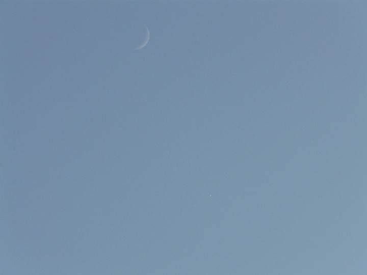 Venus und Mond  am 30.01.2009