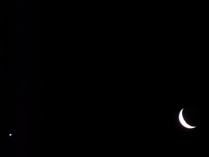 Venus und Mond  am 30.01.2009