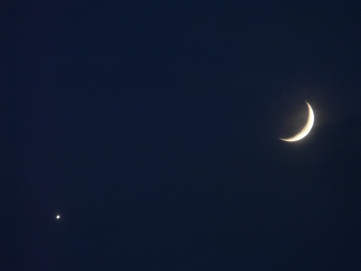 Venus und Mond am 31.12.2008